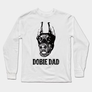 Dobbie Dad Doberman Pinscher Long Sleeve T-Shirt